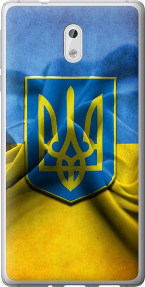 Чехол на Nokia 3 Флаг и герб Украины 1 "375u-818-17620"