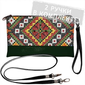 Клатч через плече 25x15 см (KL_GL_UKR012_TZE)