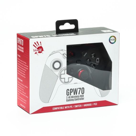 Бездротовий геймпад Bloody GPW70 (Sports Black), чорний | Зображення 8