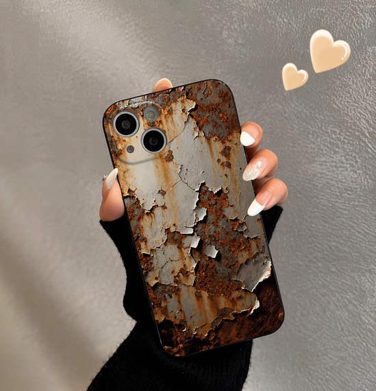 Чохол для iPhone 14 Pro Max «RUST STYLE» — Протиударний бампер із реалістичним принтом іржі | Зображення 1