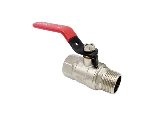Кран кульовий Nickel PRO PN40 3/4"ЗВ червона ручка ASCO 1/20 | Зображення 1