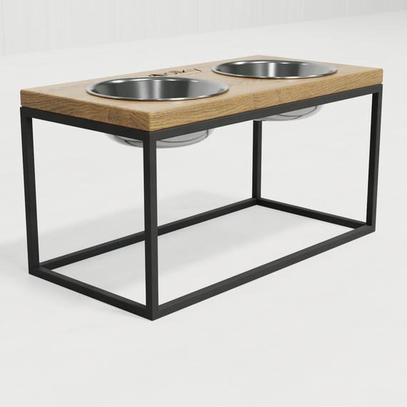 Миски на подставке для средних и больших собак Hollky Base L (2 × 0,95 л) BL-422120- GRNT | Зображення 2