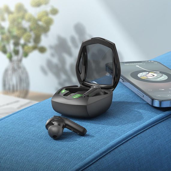 Бездротові навушники HOCO EW28 Magic true wireless BT gaming headset Black | Зображення 4