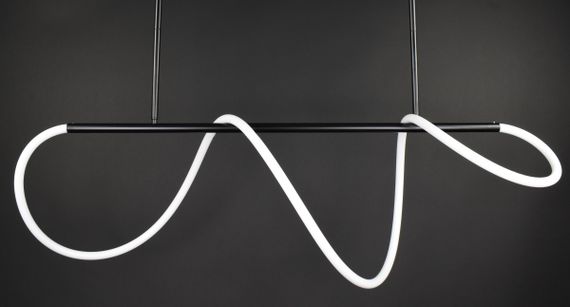 Люстра світлодіодна стельова LED світильник для квартири на стелю лед 27738 Чорний 54-84х35х150 см.