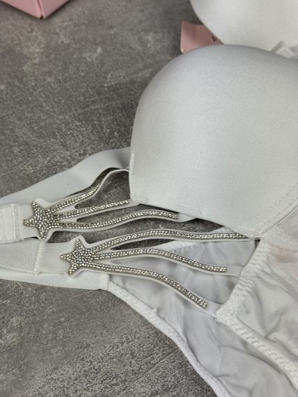 Комплект Victoria's Secret Starstruck Shine Strap Push-Up Bra білий kk8072 | Зображення 1