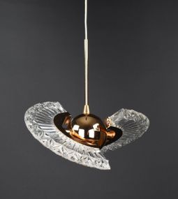 Люстра світлодіодна підвісна LED світильник для квартири на стелю лед 26618 Золото 25-120х18х18 см.