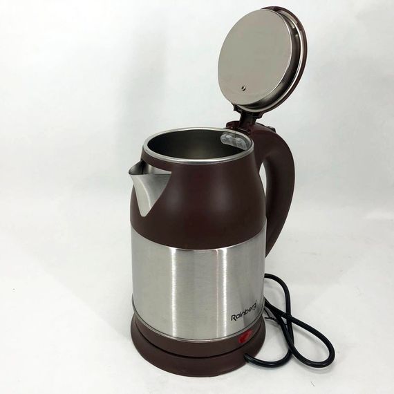 Электрочайник Rainberg RB-808 2 л нержавеющая сталь, тихий электрочайник хороший. HU-252 Цвет: коричневый | Зображення 7