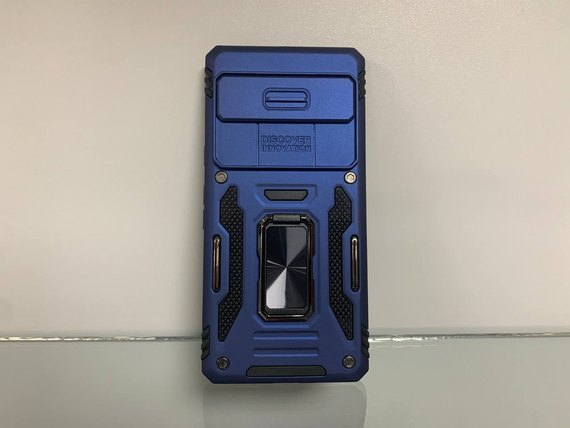 Google Pixel 7 синій Протиударний Чохол накладка Ring Magnet Camera slide з кільцем