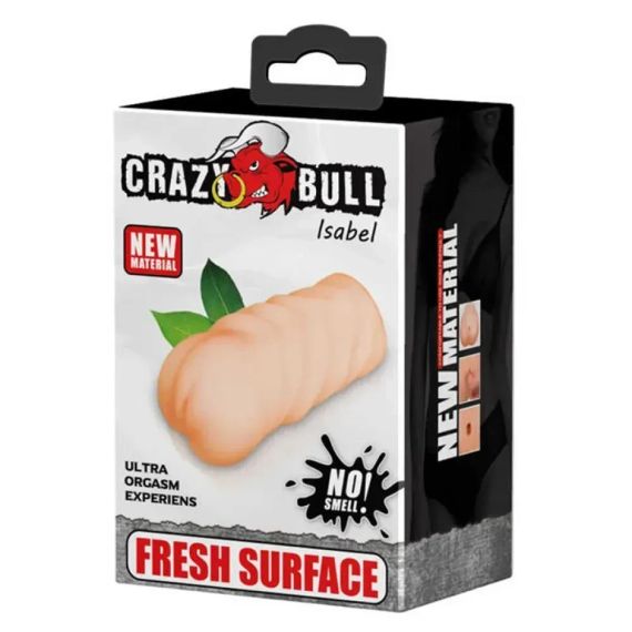 Мастурбатор вагина Crazy Bull Isabel из киберкожи, светло-бежевая Sex Aura | Зображення 1