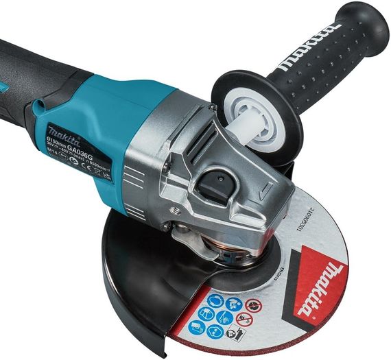 Шліфмашина кутова акумуляторна Makita GA036GZ (150 мм, 8500 об/хв, BL, AFT, XGT, без акумуляторів та зарядного пристрою) | Зображення 4