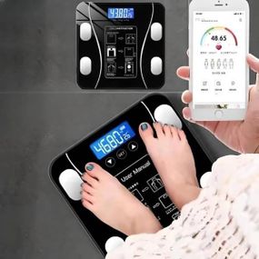 Смарт-весы  напольные 180 кг Sokany SK-19019 Черные