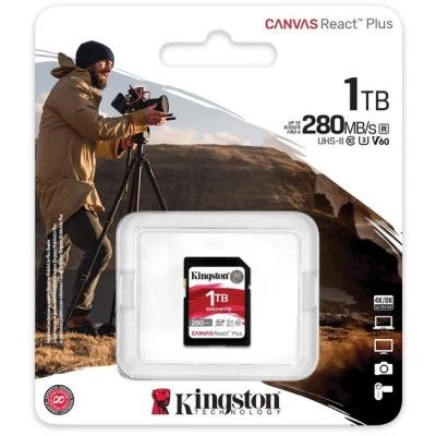 Карта памяти Kingston 1TB SDXC class 10 UHS-II U3 Canvas React Plus (SDR2V6/1TB) | Зображення 2