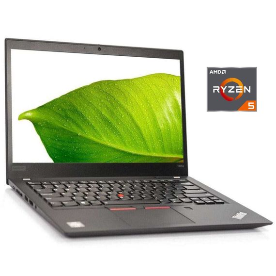 Ультрабук Lenovo ThinkPad T495s / 14" (1920x1080) IPS / AMD Ryzen 5 PRO 3500U (4 (8) ядра по 2.1 - 3.7 GHz) / 16 GB DDR4 / 256 GB SSD NVMe / AMD Radeon Vega 8 Graphics / WebCam / Win 11 Pro б/в