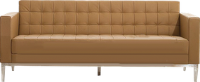 Двухмесный диван LuxeLounge Экокожа Коричневый