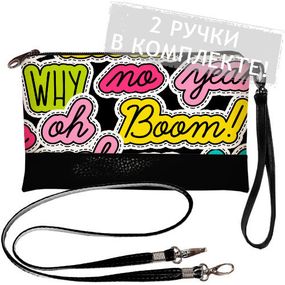 Клатч через плече Boom! 25x15 см (KL_GL_HT010_BL)