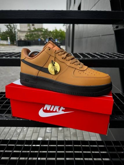 Кросівки Nike Air Force (camel, шкіра ліцензія) | Зображення 8