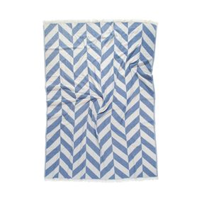 Плед Barine 9180 Туреччина 130*180 см  Бавовна Синій