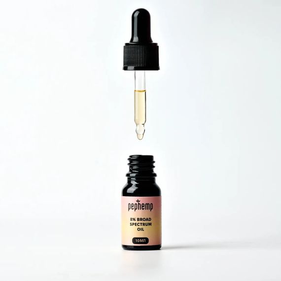 Олія КБД 8% Broad Spectrum, з нейтральним смаком, 10 мл | Зображення 1
