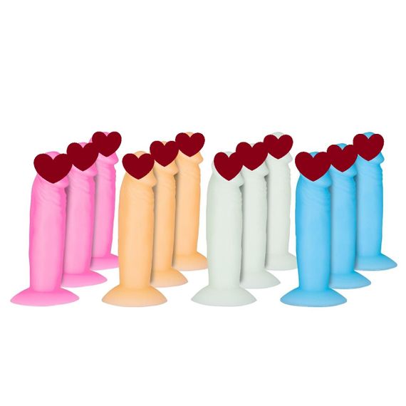 Набір фаллоімітаторів ADDICTION Silly Willy Glow in the Dark 12 шт. sexstyle