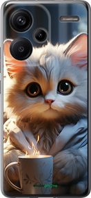 Чохол на Xiaomi Redmi Note 13 Pro Plus 5g Білий кіт "5646u-3400-2448"