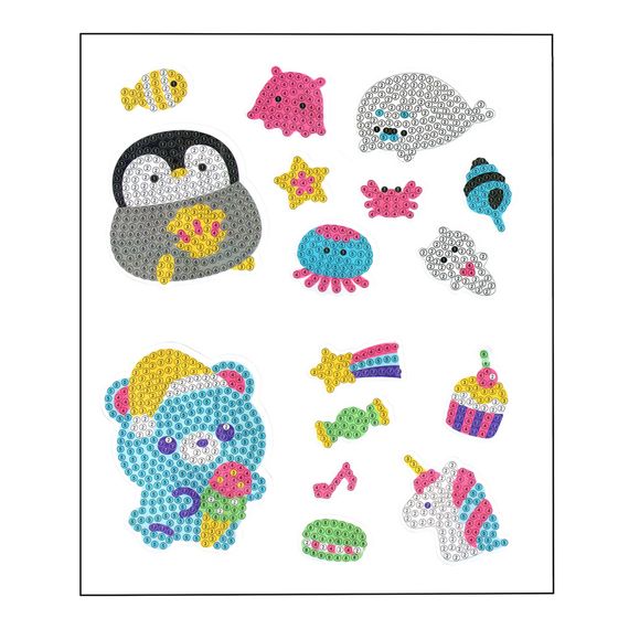 Набір для творчості Алмазна мозаїка "Ведмедик" FG24062201B-4 фігурки-наліпки