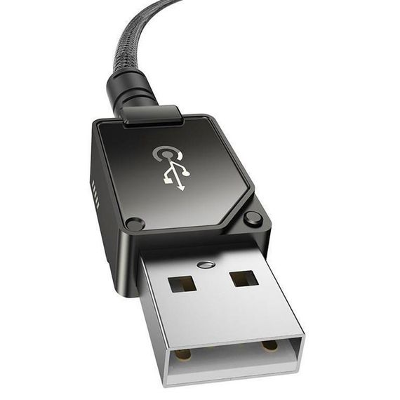 Дата кабель Baseus Unbreakable Series Fast Charging USB to Lightning 2.4A 1m (P10355802111-0) Black | Зображення 4