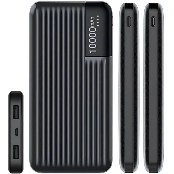 Зовнішній акумулятор PowerBank 10000 mAh, LENYES PX161 / Портативний акумулятор / Повербанк для телефона / УМБ