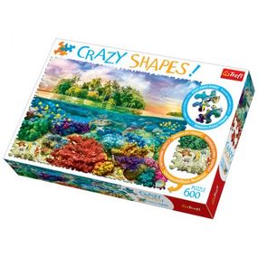 Пазлы "Тропический остров", 600 элементов 11113 Trefl Crazy Shapes (5900511111132)