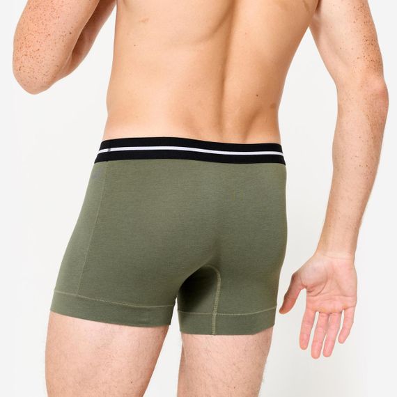 Боксери чоловічі бавовняні дві пари сірі/хакі - XL | Зображення 2