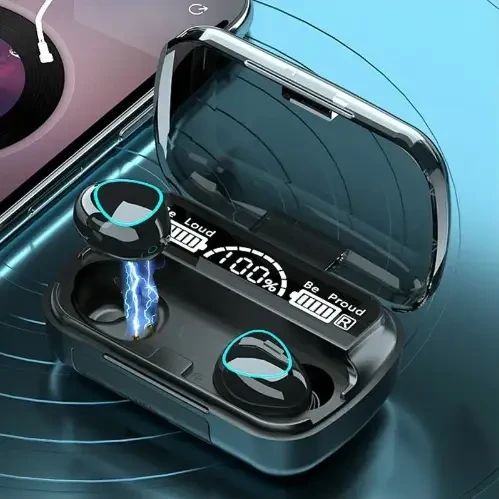 Беспроводные наушники вкладки с микрофоном TWS WIRELESS M10 для Андроид и IOS Bluetooth наушники | Зображення 3
