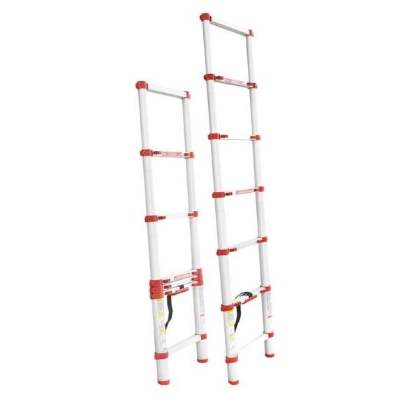Драбина з алюмінію, телескопічна 6 сход., 1,98 м INTERTOOL LT-3020 | Зображення 1