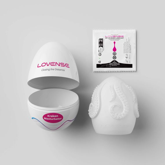Мастурбатор-яйце Lovense Kraken masturbator egg, текстура-сюрприз | Зображення 3
