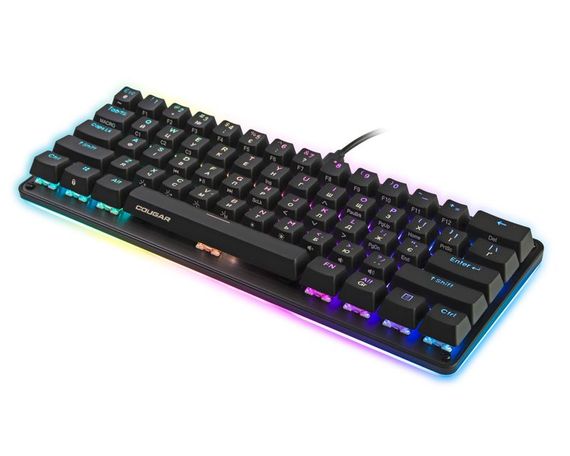 Клавіатура ігрова Cougar Puri Mini RGB, з RGB підсвічуванням, USB | Зображення 1