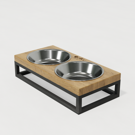 Миски на подставке для маленьких собак и котов Hollky Base XS (2 × 0,25 л) BXS-28145-GRNT | Зображення 4