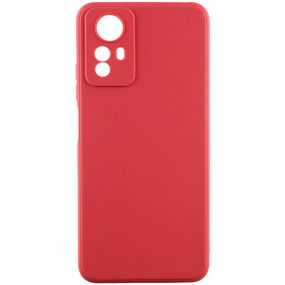 Силиконовый чехол Candy Full Camera для Xiaomi Redmi Note 12S Красный / Camellia