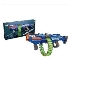 Игрушечный автомат с мягкими патронами 40шт Blaze Storm Синий