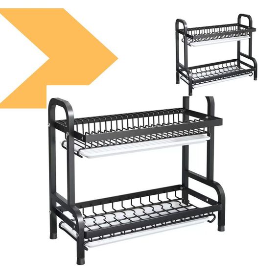 Сушарка-стійка з двома рівнями для зберігання XPRO Double Layered Bowl Rack (44406-_676) | Зображення 1