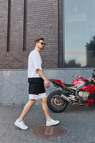 Комплект Оверсайз карман белый S M