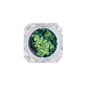 Дуохромні пластівці (блискітки) для очей Зелений/Синій (пігменти для очей) Stargazer DUOCHROME FLAKES Green/Blue