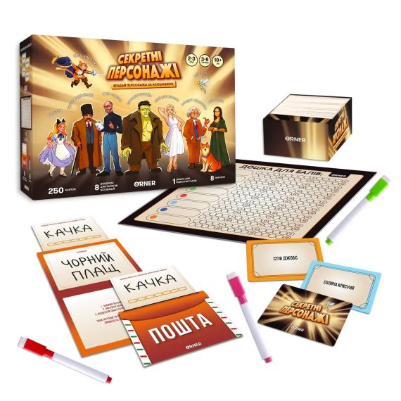 Настольная игра Секретные персонажи (укр.) | Зображення 1