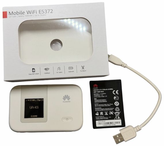 Роутер модем Huawei Хуавей E5372s-32 4G LTE мобільний Wi-Fi роутер під SIM карту 150 Мбіт/с 2 антенні виходи | Зображення 4