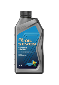 Трансмісійна олива S-OIL 7 GEAR HD 75W90 1л синтетична