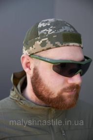 DOKER-CAP літня з сіткою (Докерка, кепка без козирка, з ліпучкою) піксель ЗСУ