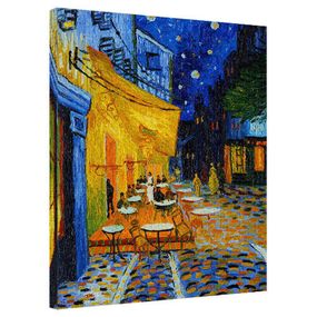 Картина на полотні Нічна тераса кафе 40x50 см (H4050_ISK003)