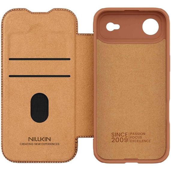Шкіряний чохол-книжка Nillkin Qin Pro Camshield для Apple iPhone 17 Air (6.5") Brown | Зображення 4