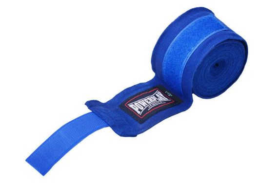 Бинти для боксу PowerPlay 3046 Сині NYLON (4,5 м) | Зображення 1