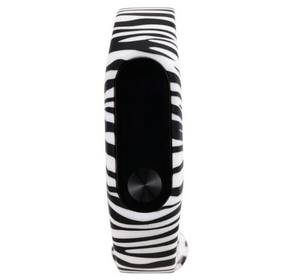 Силіконовий ремінець Primo для фітнес-браслета Xiaomi Mi Band 2 - Zebra | Зображення 2