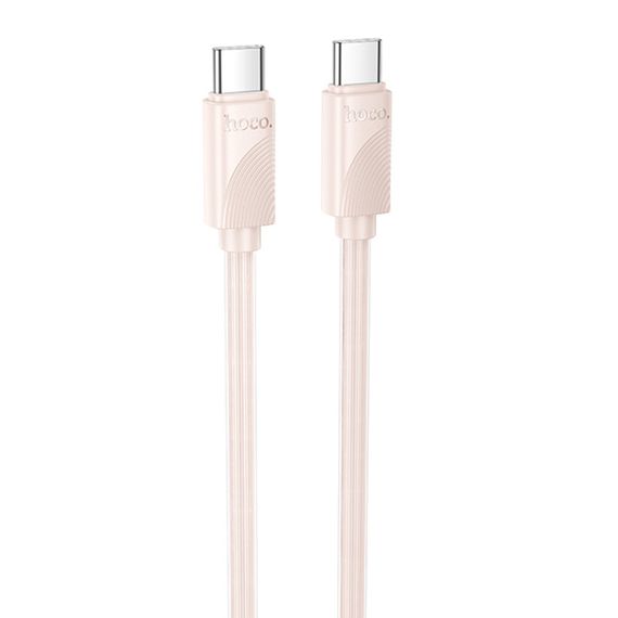 Дата кабель Hoco X114 Energy Type-C to Type-C 60W (1m) Pink