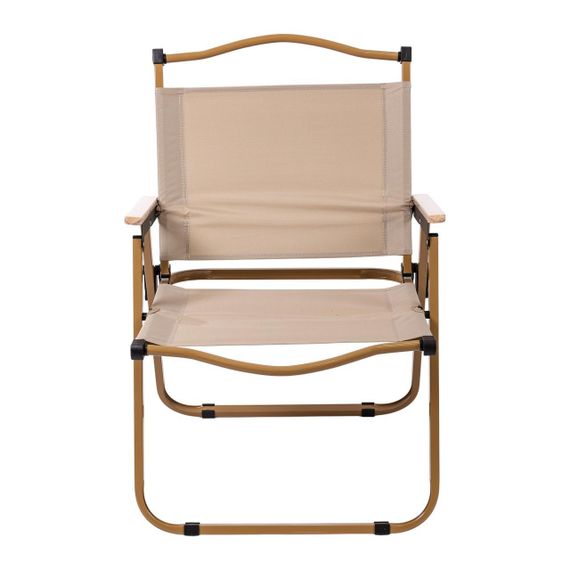 Кресло раскладное туристическое 46х54х75 см кресло складное для пикника на природу Бежевый | Зображення 1