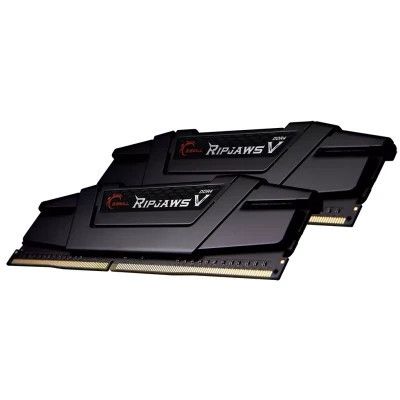 Модуль памяти для компьютера DDR4 8GB (2x4GB) 3200 MHz RIPJAWS V Black G.Skill (F4-3200C16D-8GVKB) | Зображення 1